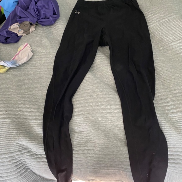 Underarmour cold weather black running leggings - Picture 2 of 3